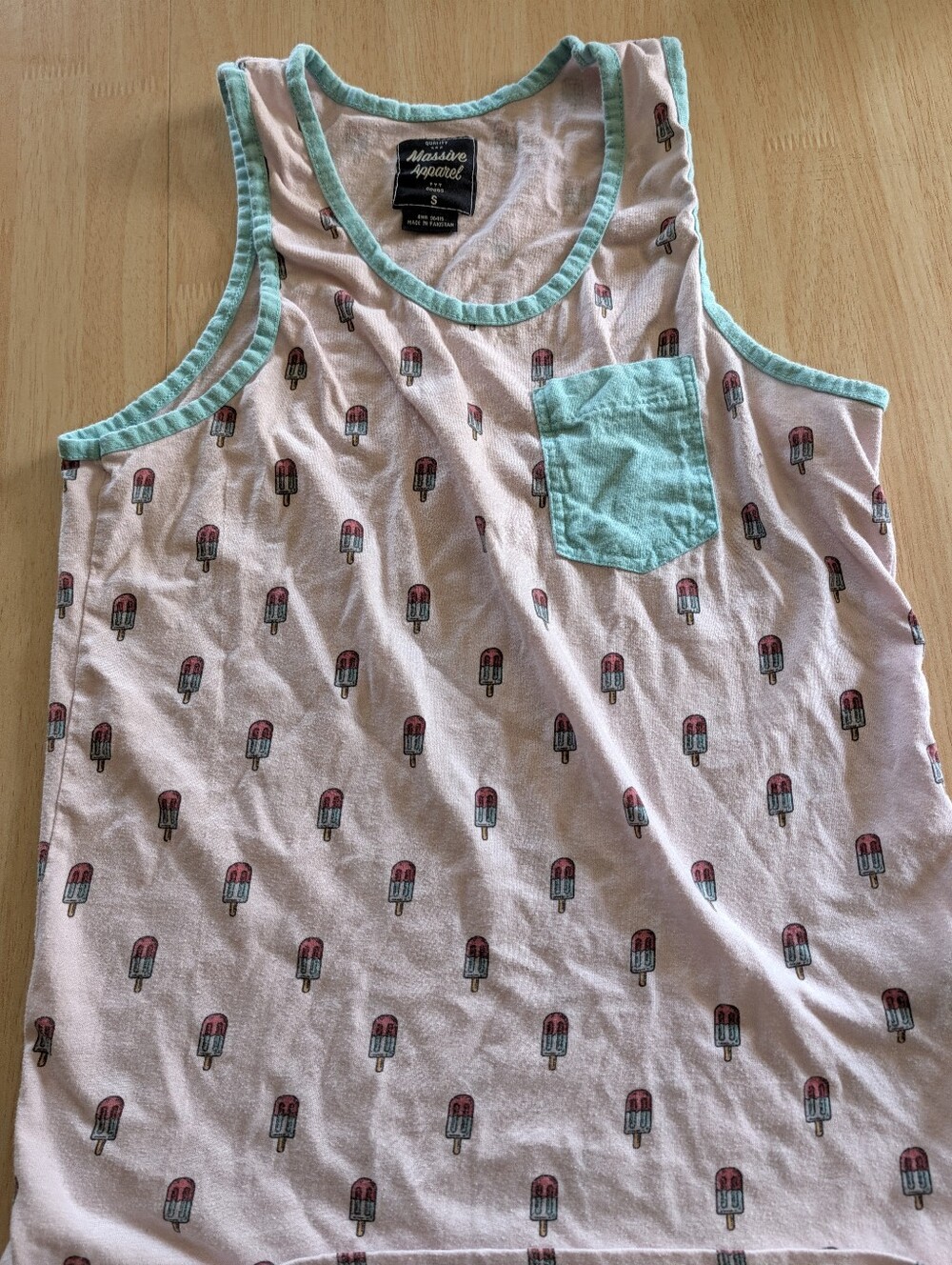 Men's Pastel Tank Top - Popsicle Print